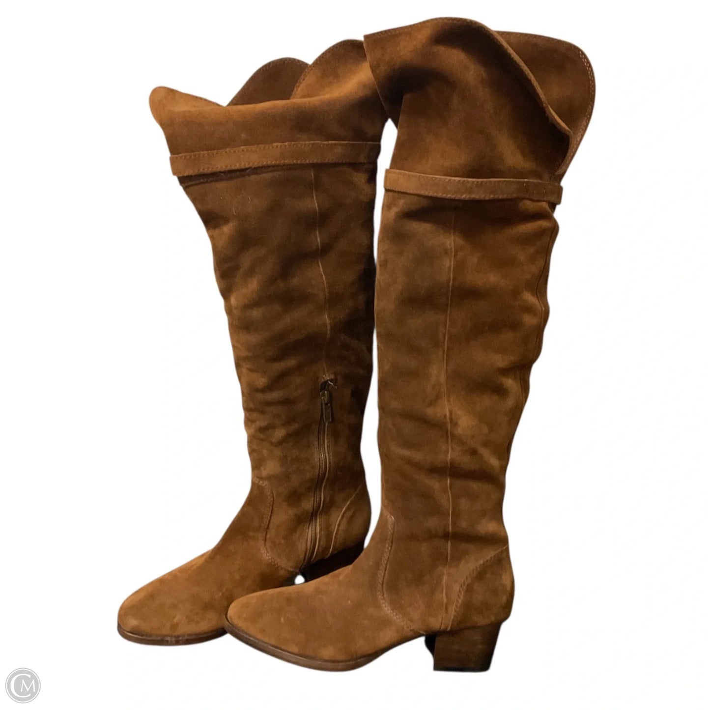 Boots Designer By Frye In Brown, Size: 8