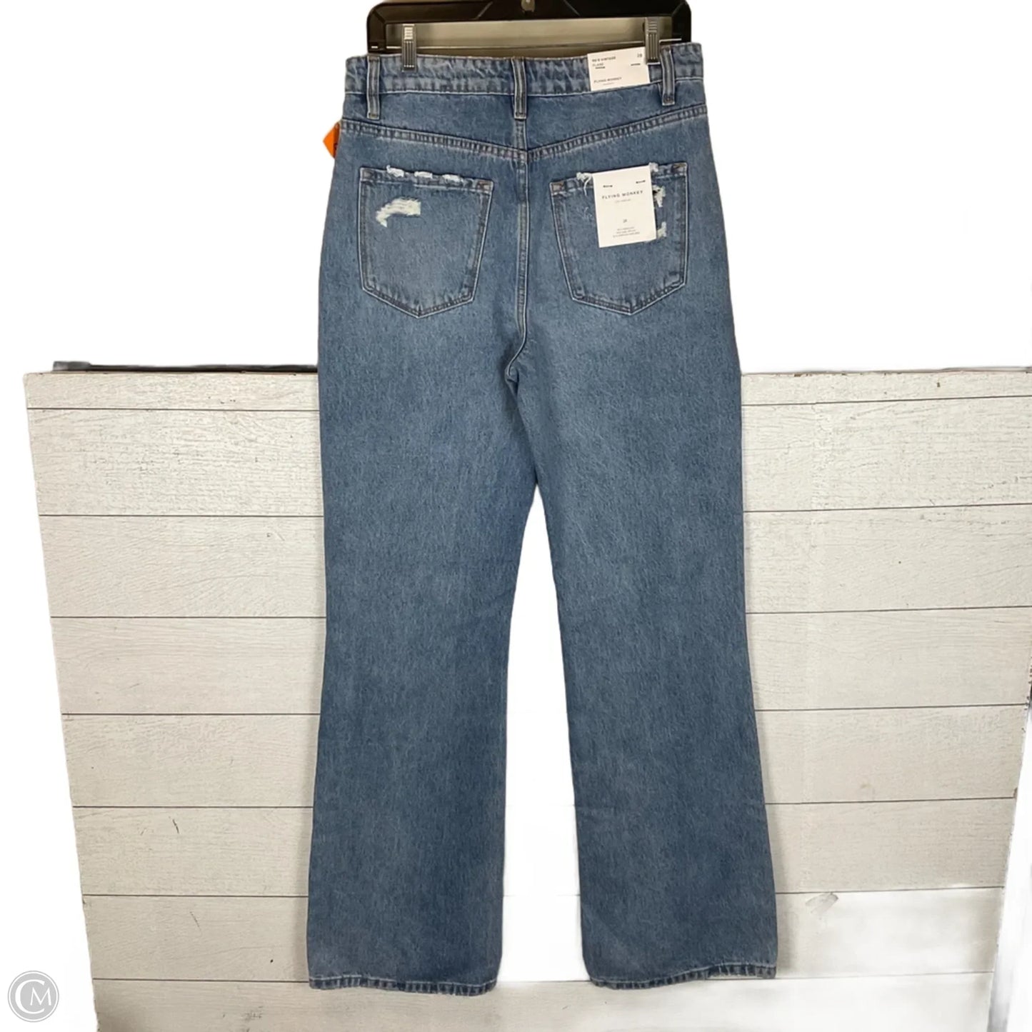 Jeans Wide Leg By Flying Monkey In Blue Denim, Size: 6