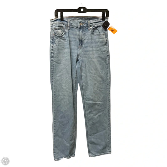 Jeans Straight By American Eagle In Blue Denim, Size: 4
