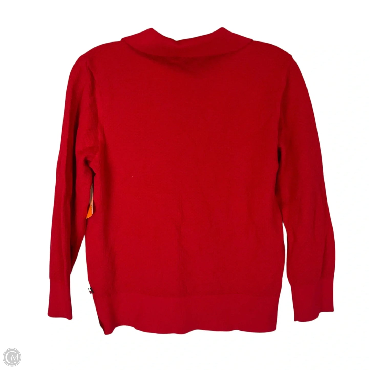 Top Long Sleeve By Tommy Hilfiger In Red, Size: S