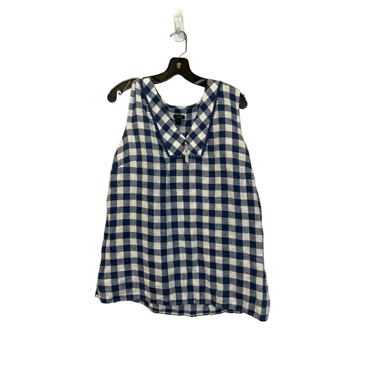 Top Sleeveless By Talbots In Blue, Size: Xl