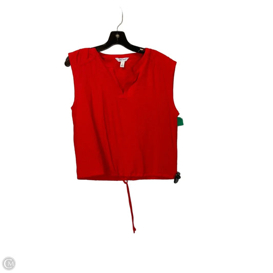 Top Sleeveless Basic By Nine West In Red, Size: S
