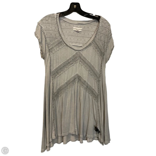 Tunic Short Sleeve By Knox Rose In Grey, Size: S