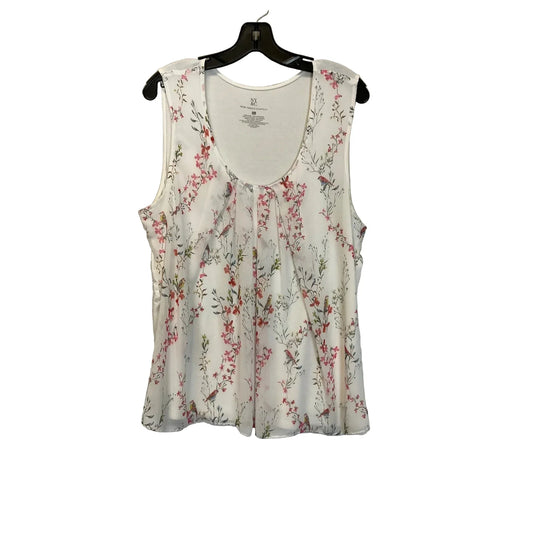 Top Sleeveless By New York And Co In Floral Print, Size: Xxl