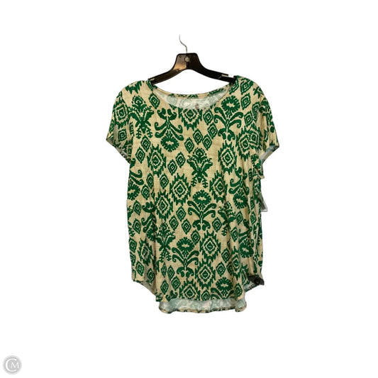Top Short Sleeve By Cupio In Green, Size: L