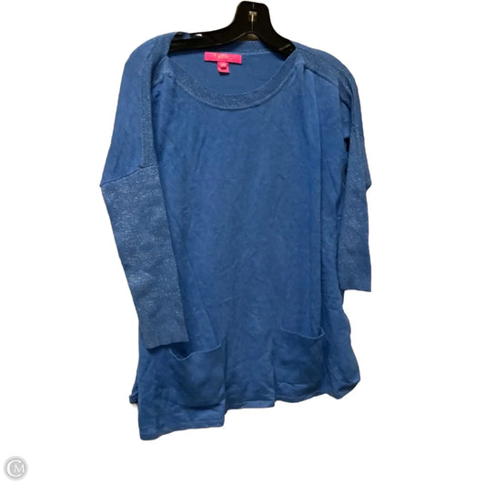Top Long Sleeve Designer By Lilly Pulitzer In Blue, Size: Xxs