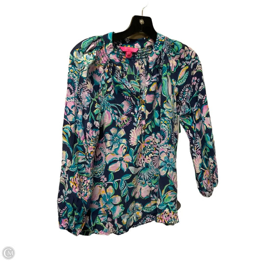 Top Long Sleeve Designer By Lilly Pulitzer In Multi-colored, Size: Xs