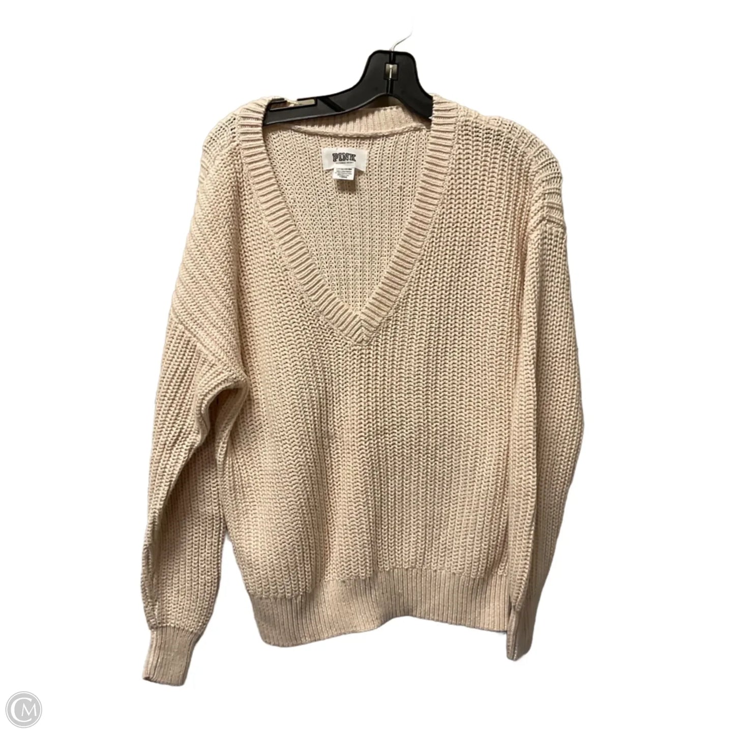 Sweater By Pink In Cream, Size: S
