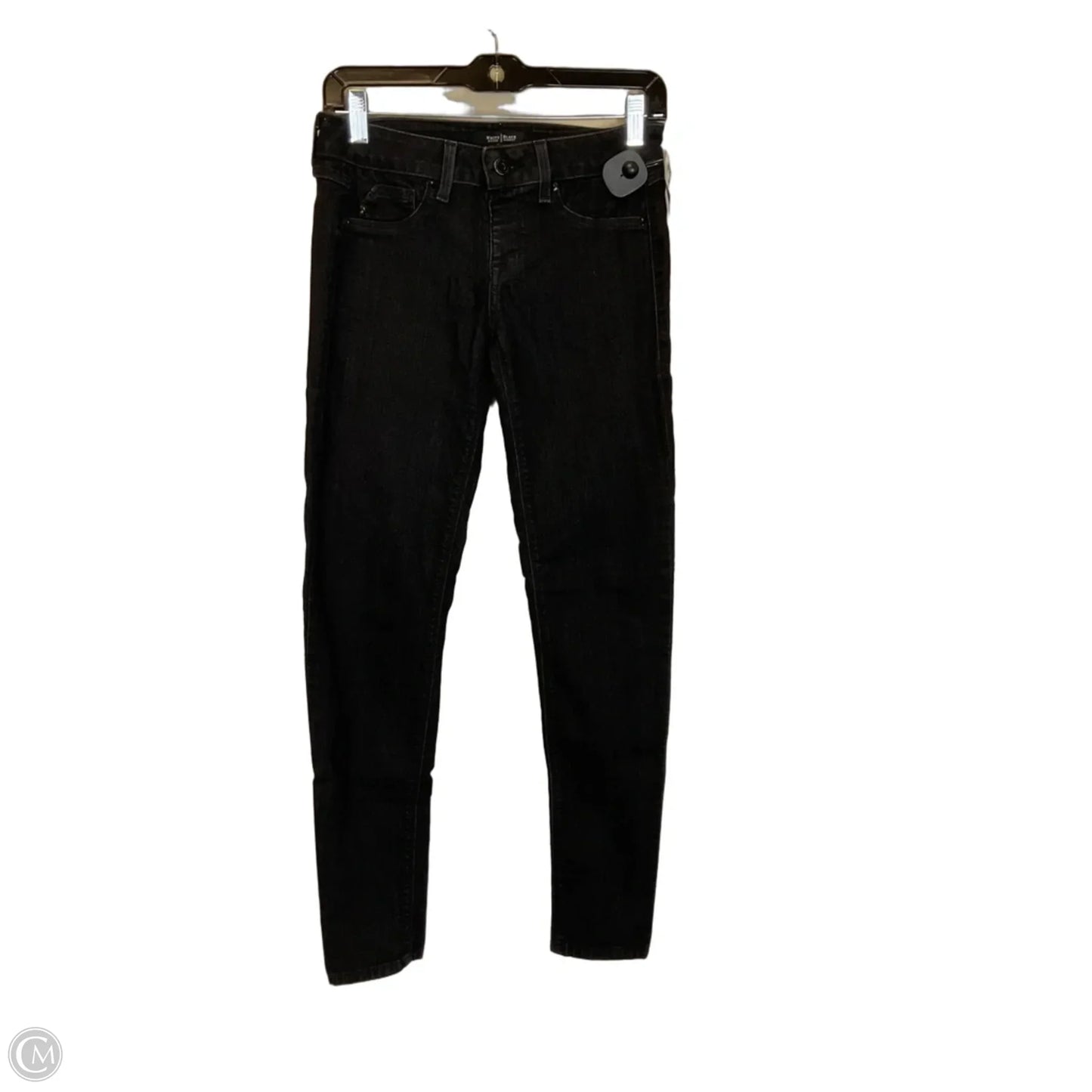 Jeans Skinny By White House Black Market In Black Denim, Size: S