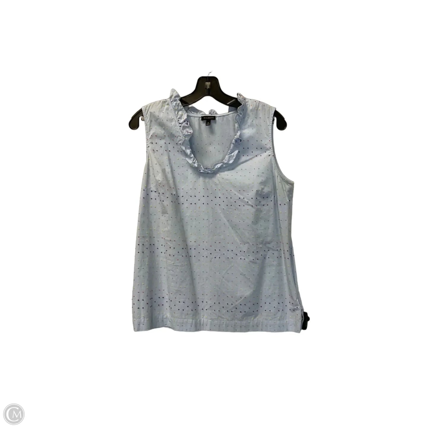 Top Sleeveless By Talbots In Blue, Size: M