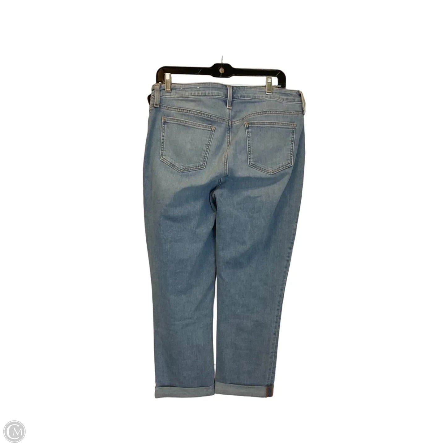 Jeans Straight By Chicos In Blue Denim, Size: 8