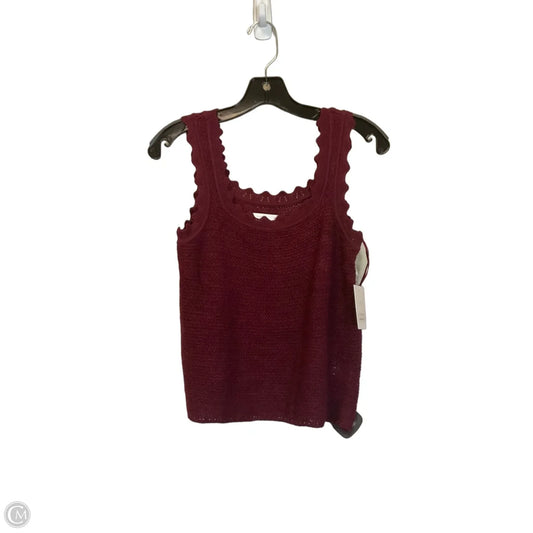 Top Sleeveless By Lc Lauren Conrad In Red, Size: Xs