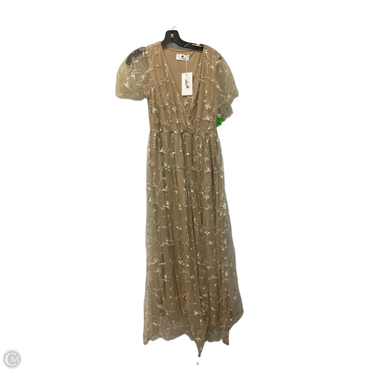 Dress Casual Maxi By Clothes Mentor In Tan, Size: S