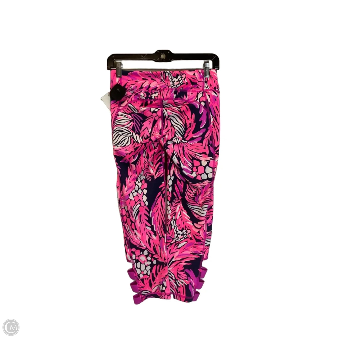 Capris Designer By Lilly Pulitzer In Blue & Pink, Size: S