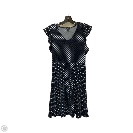Dress Casual Midi By Ann Taylor In Polkadot Pattern, Size: Xs