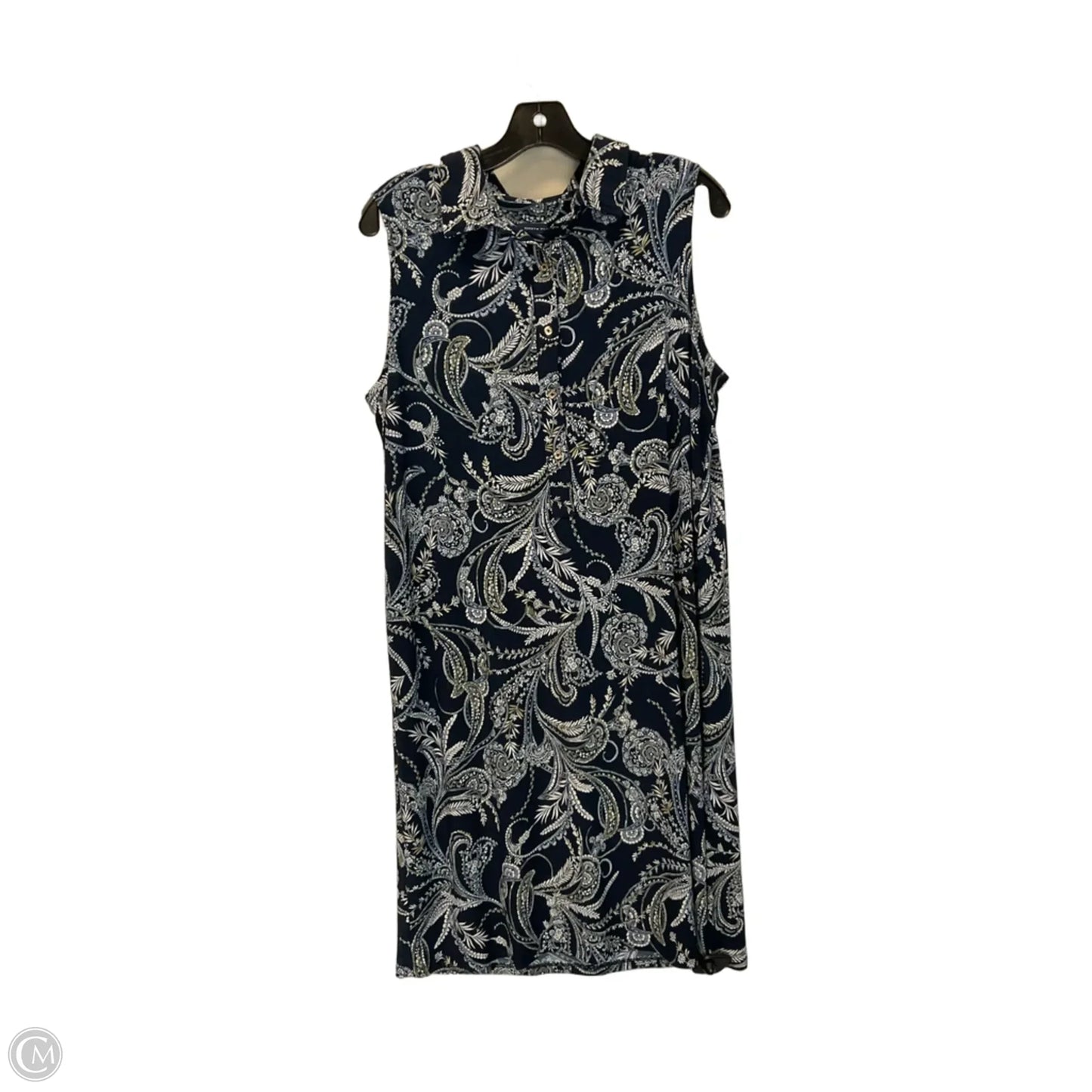 Dress Casual Midi By Tommy Hilfiger In Blue, Size: L