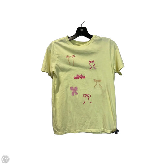 Top Short Sleeve Basic By Zutter In Yellow, Size: M