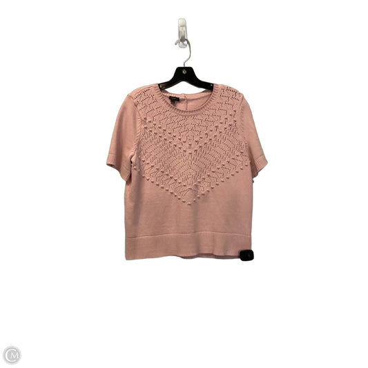Top Short Sleeve By Talbots In Pink, Size: L