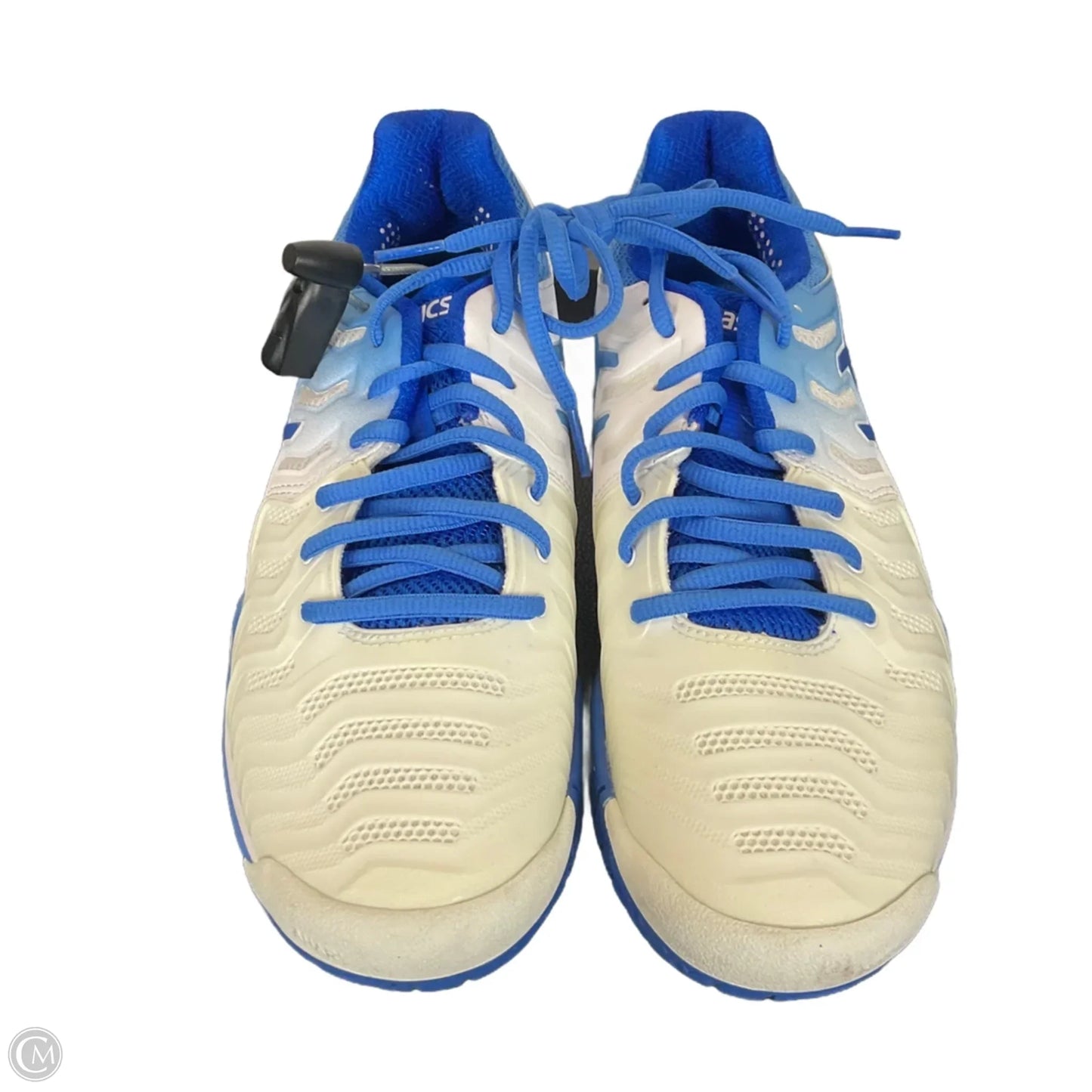 Shoes Sneakers By Asics In Blue & White, Size: 9