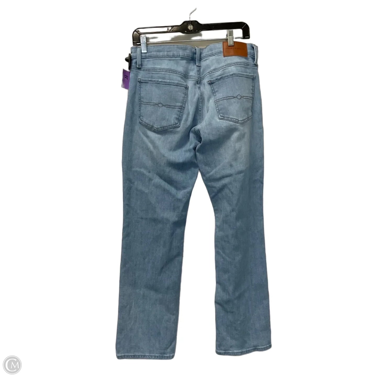 Jeans Straight By Lucky Brand In Blue Denim, Size: 12