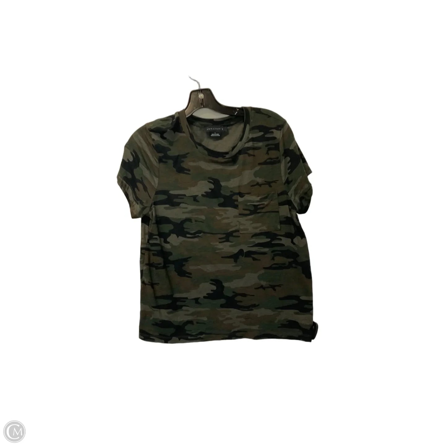 Top Short Sleeve Basic By Sanctuary In Camouflage Print, Size: L