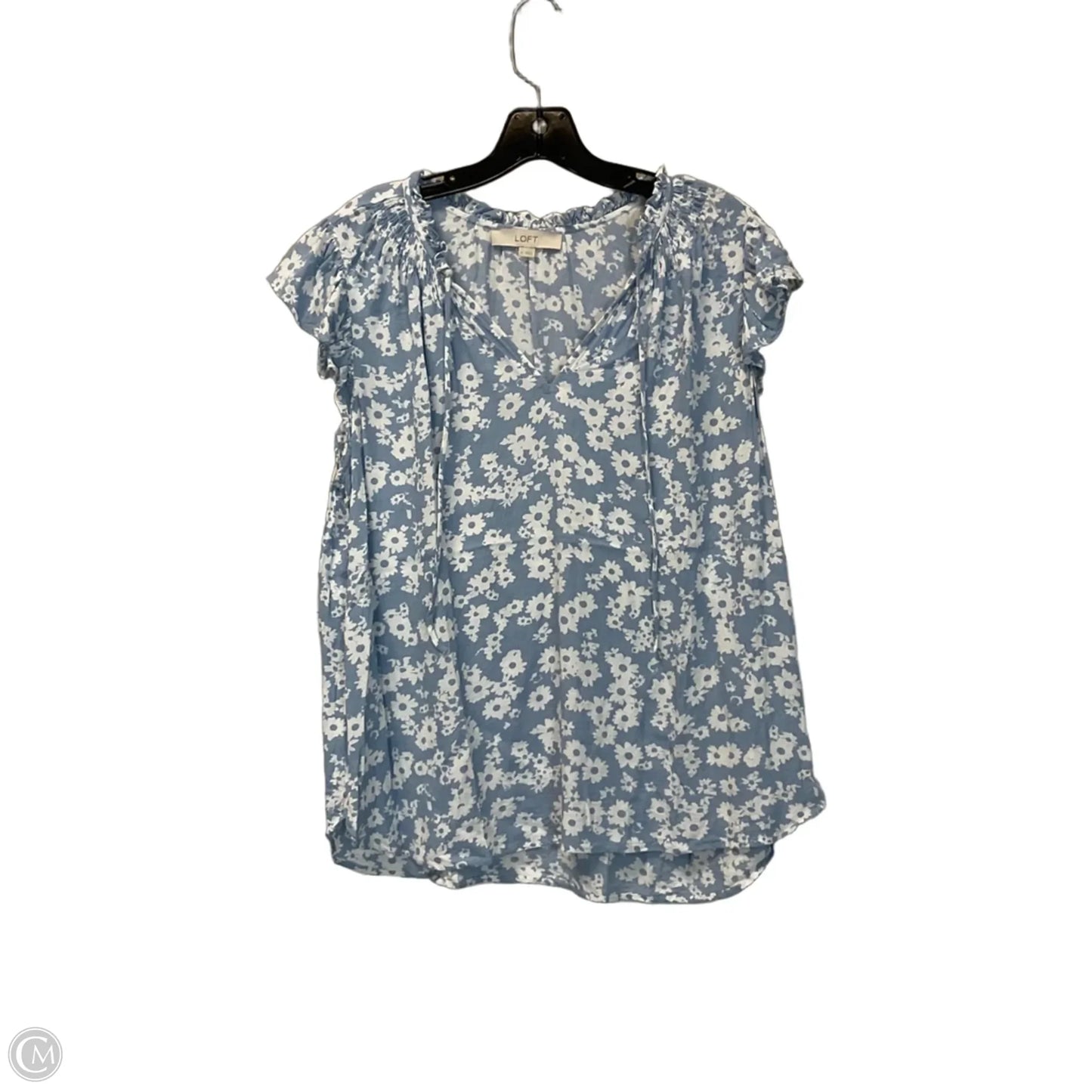 Top Sleeveless By Loft In Blue, Size: Xl