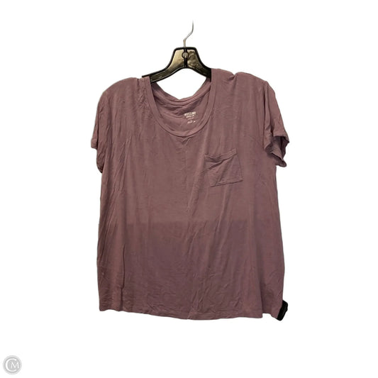 Top Short Sleeve Basic By Mossimo In Purple, Size: S