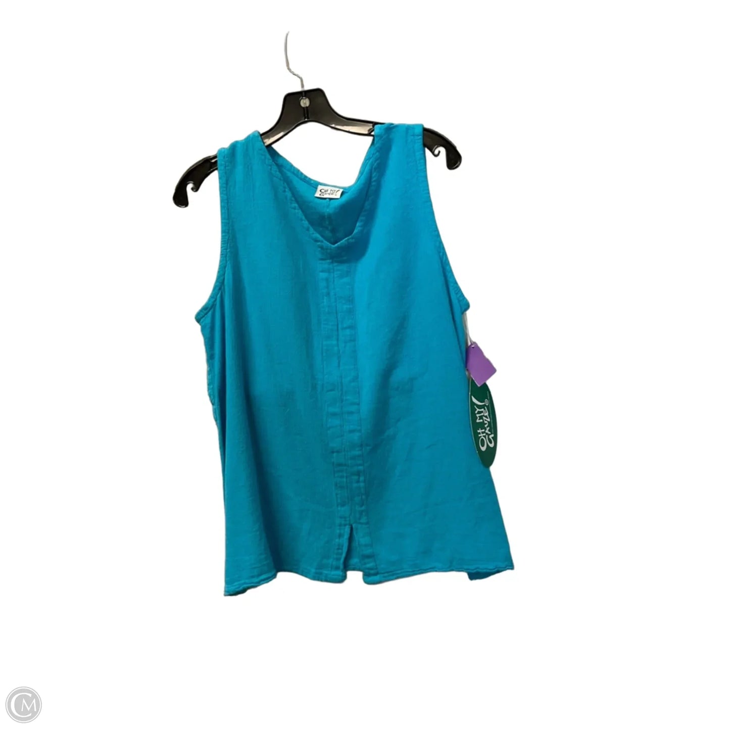 Top Sleeveless Basic By Oh My Gauze In Blue, Size: L
