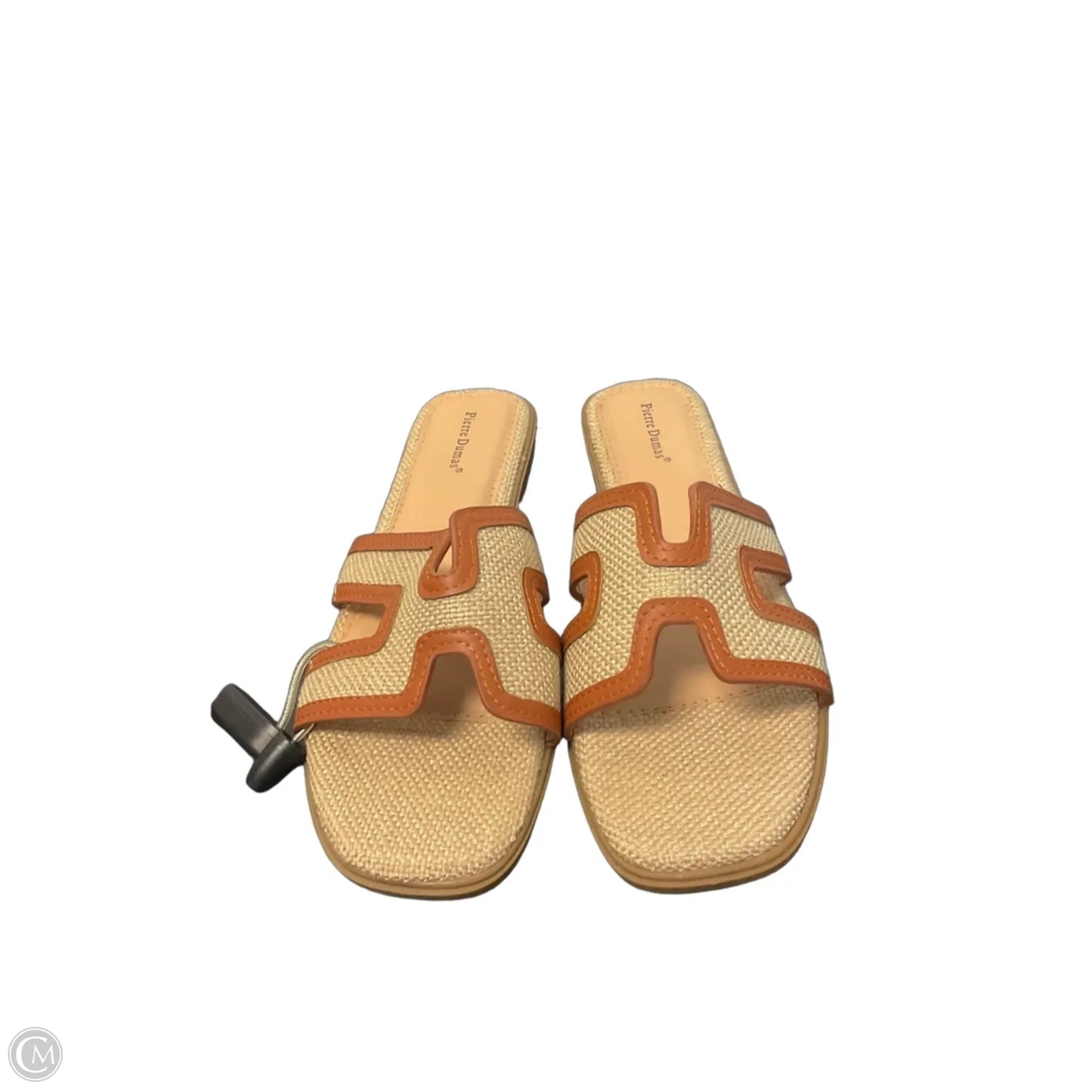 Sandals Flip Flops By Pierre Dumas In Tan, Size: 9