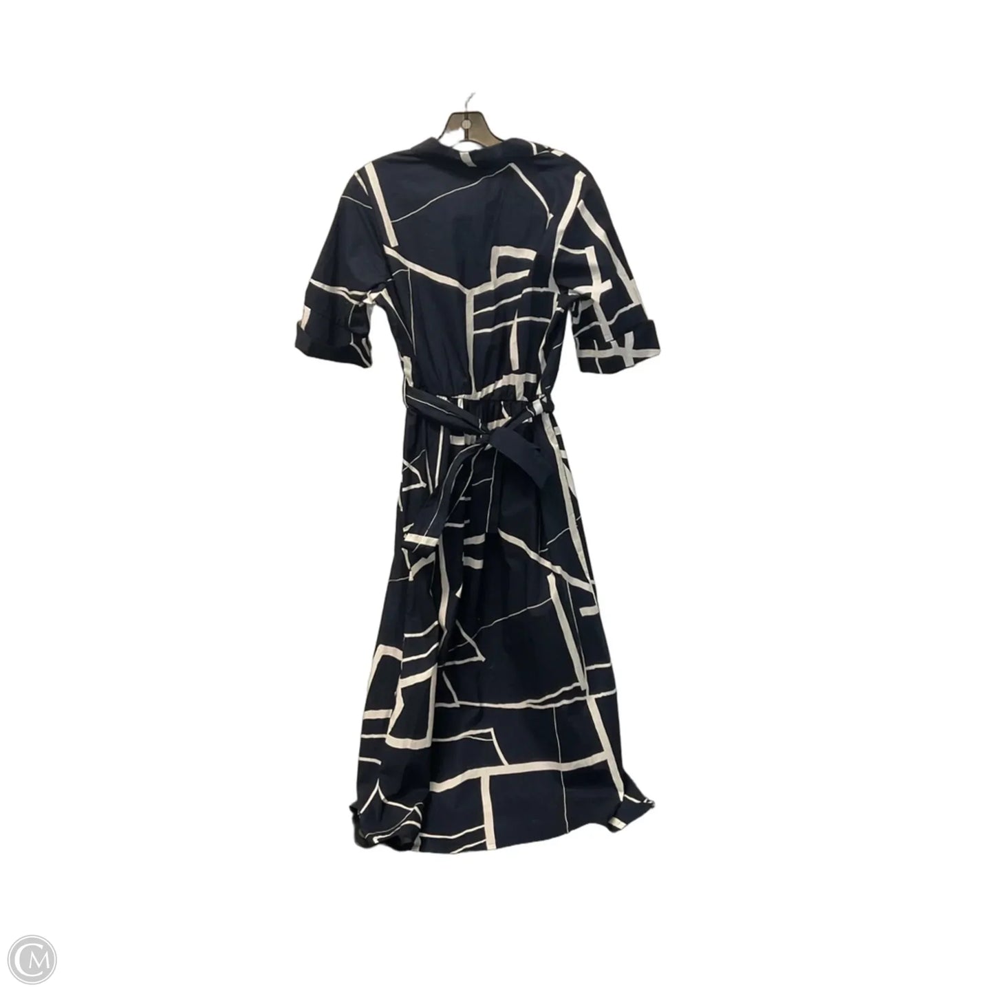 Dress Casual Maxi By Dkny In Blue & White, Size: 8