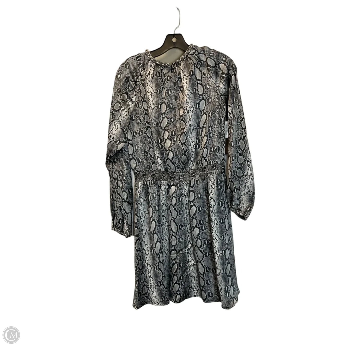Dress Casual Midi By Michael By Michael Kors In Snakeskin Print, Size: S