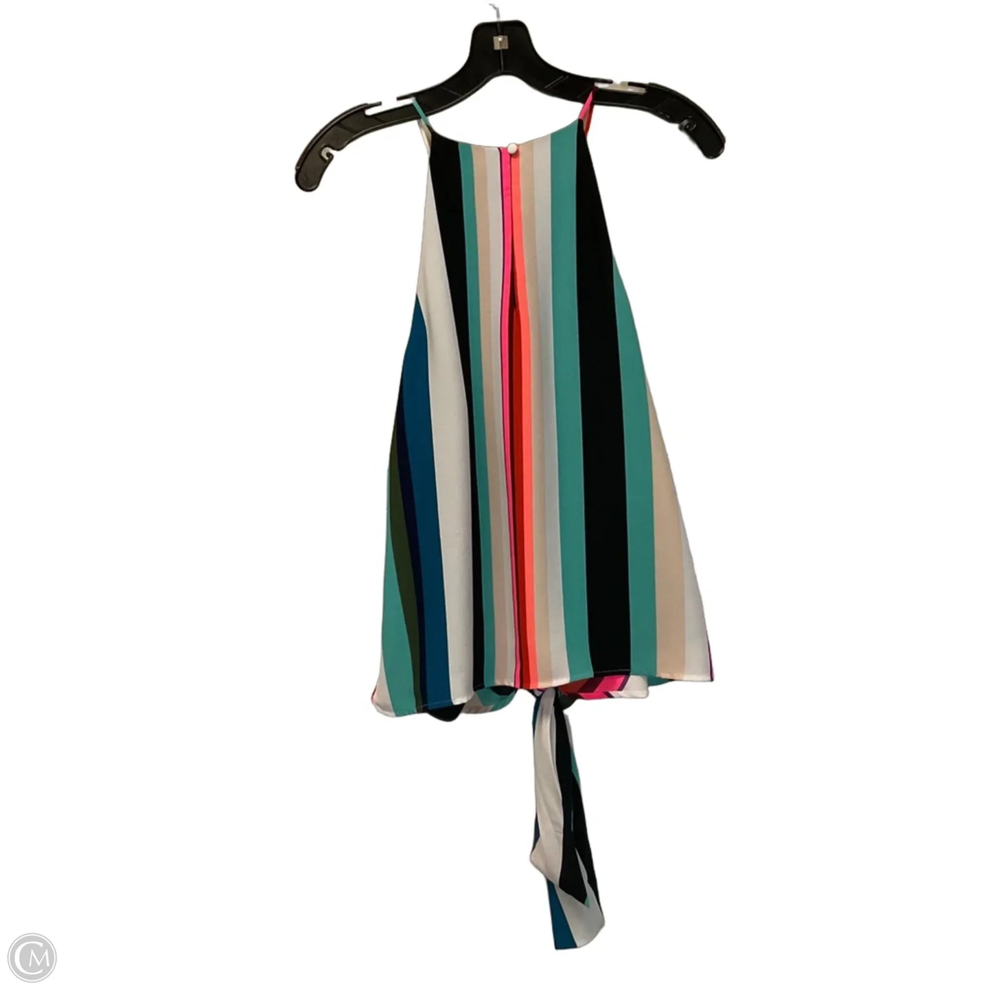 Top Sleeveless By Express In Striped Pattern, Size: S
