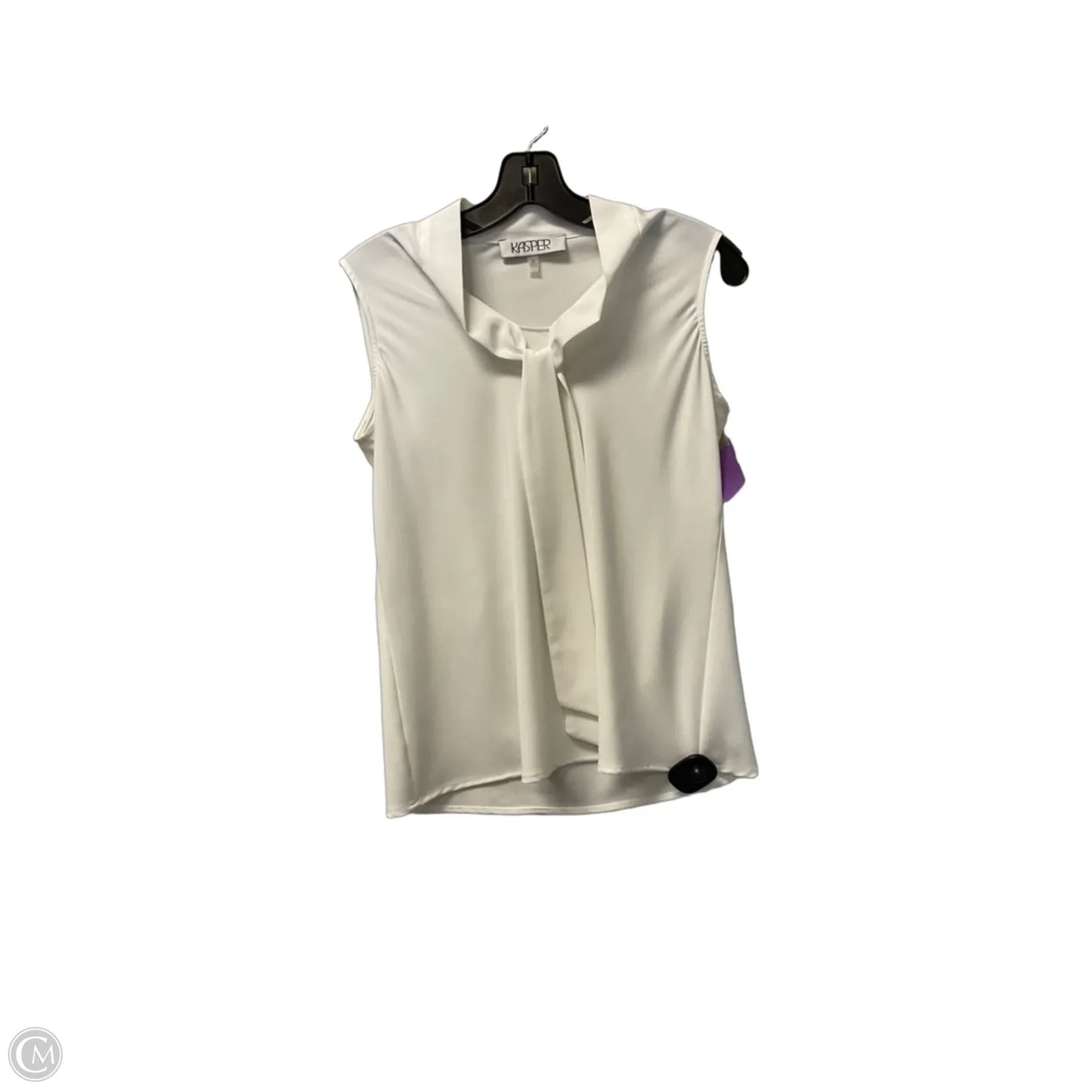 Top Sleeveless Basic By Kasper In White, Size: Xs