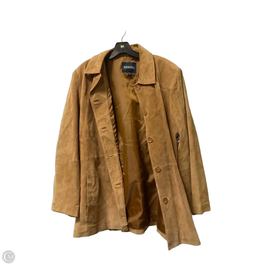 Jacket Leather By Bernardo In Brown, Size: Xl