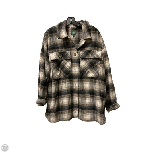 Coat Other By Wild Fable In Plaid Pattern, Size: L