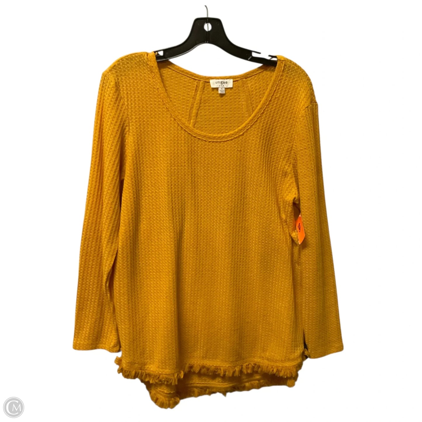 Top Long Sleeve By Umgee In Yellow, Size: S