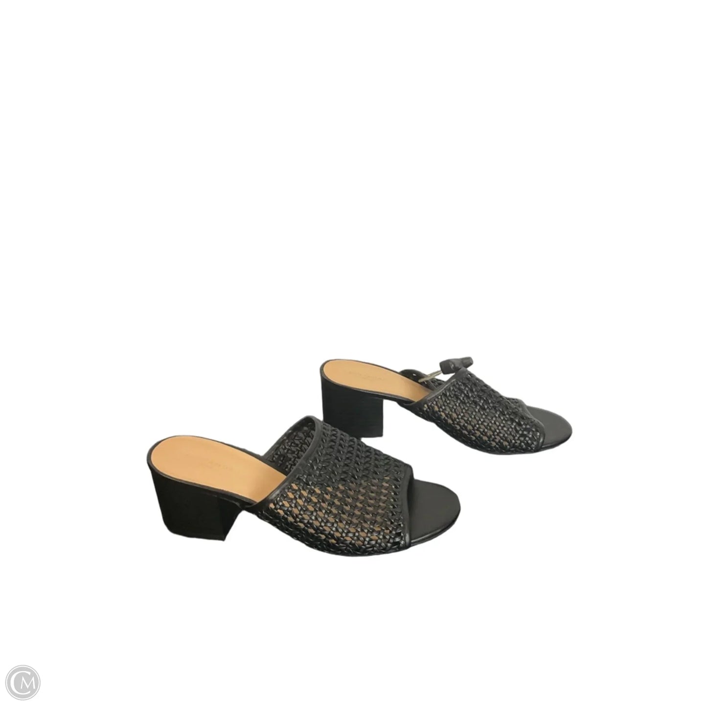 Sandals Heels Block By Ann Taylor In Black, Size: 9