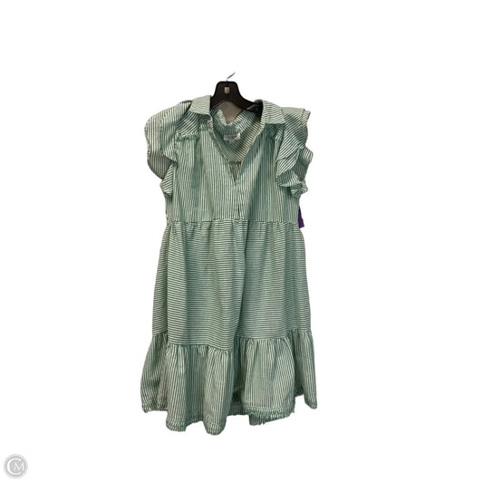 Dress Casual Short By Umgee In Green & White, Size: S