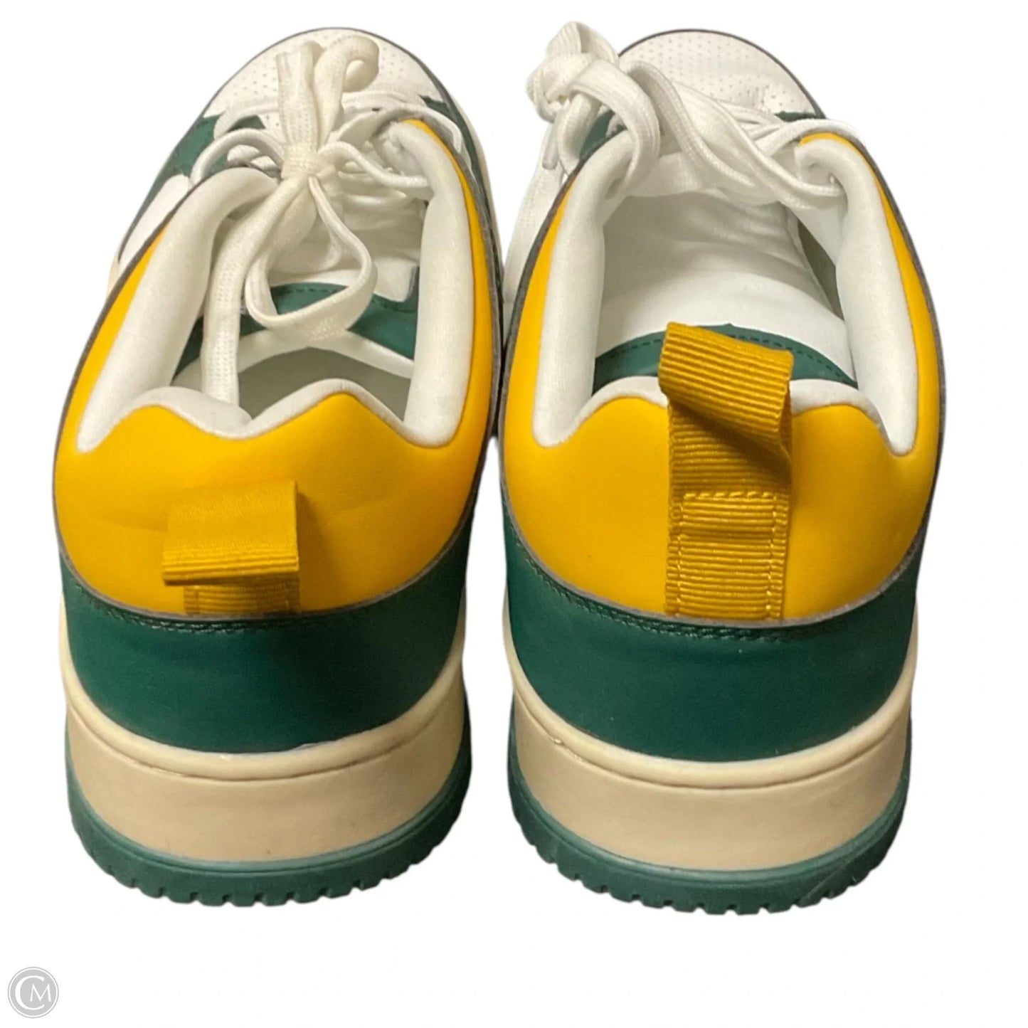 Shoes Sneakers By Steve Madden In Green & Yellow, Size: 9