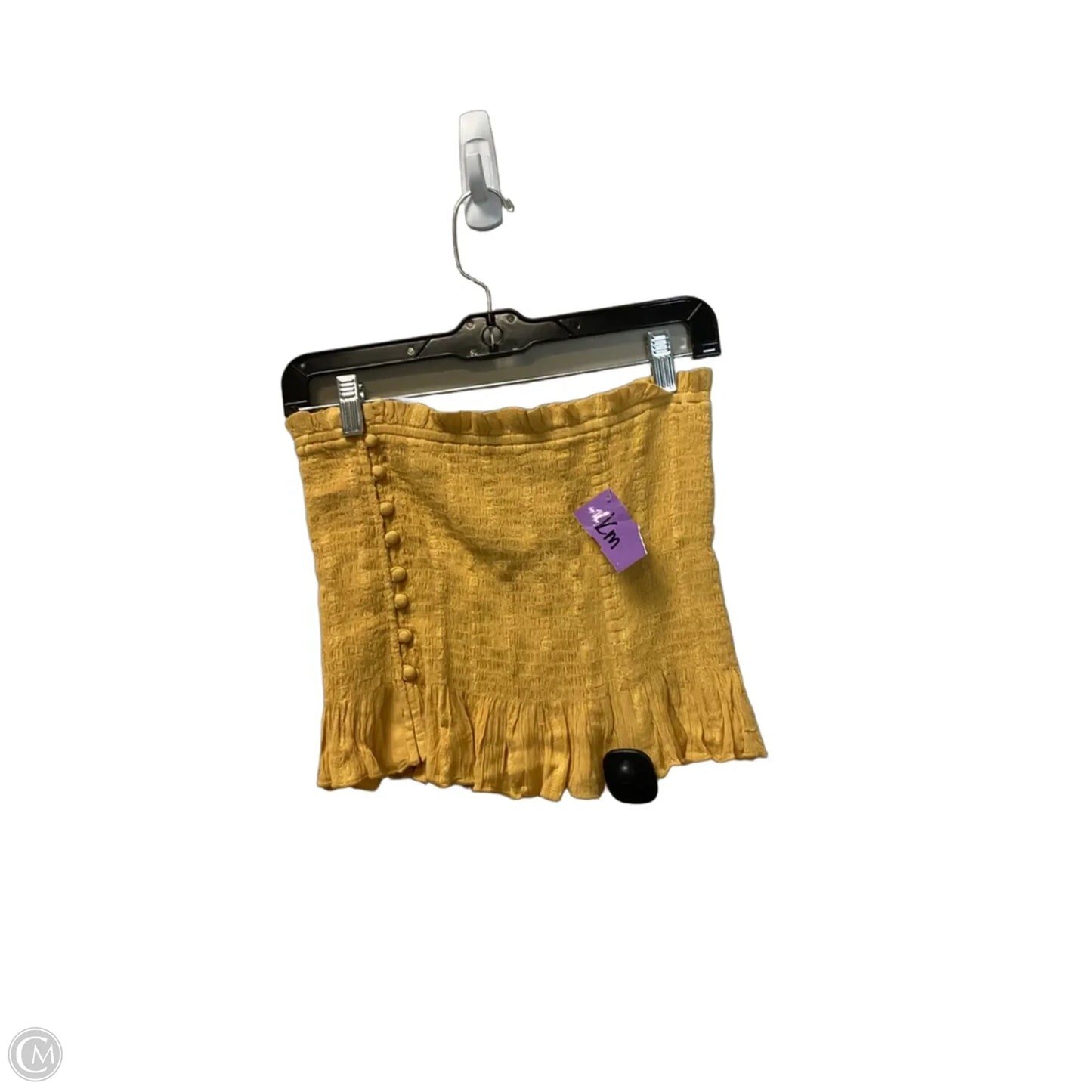 Top Sleeveless By American Eagle In Yellow, Size: M