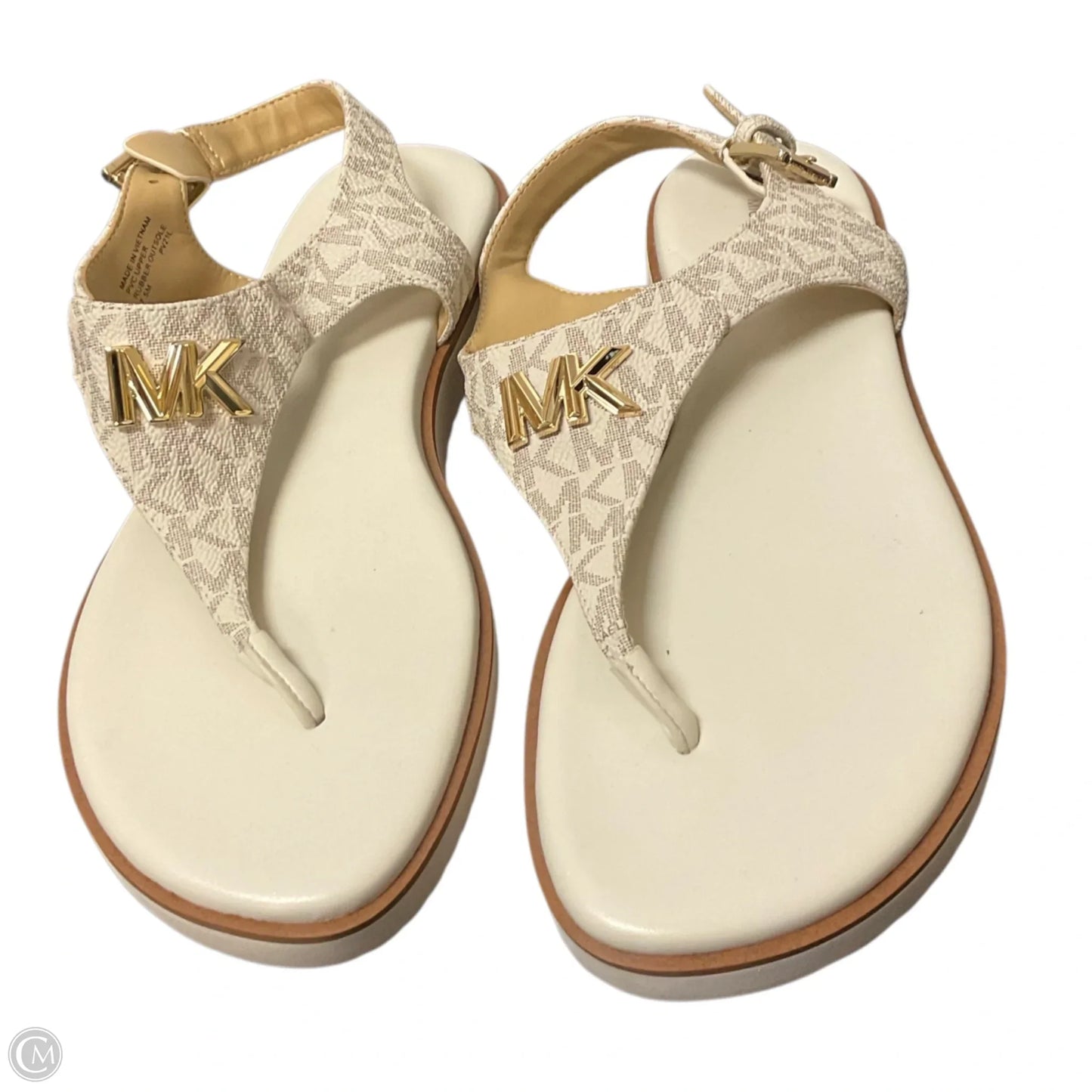 Sandals Designer By Michael Kors In White, Size: 7.5