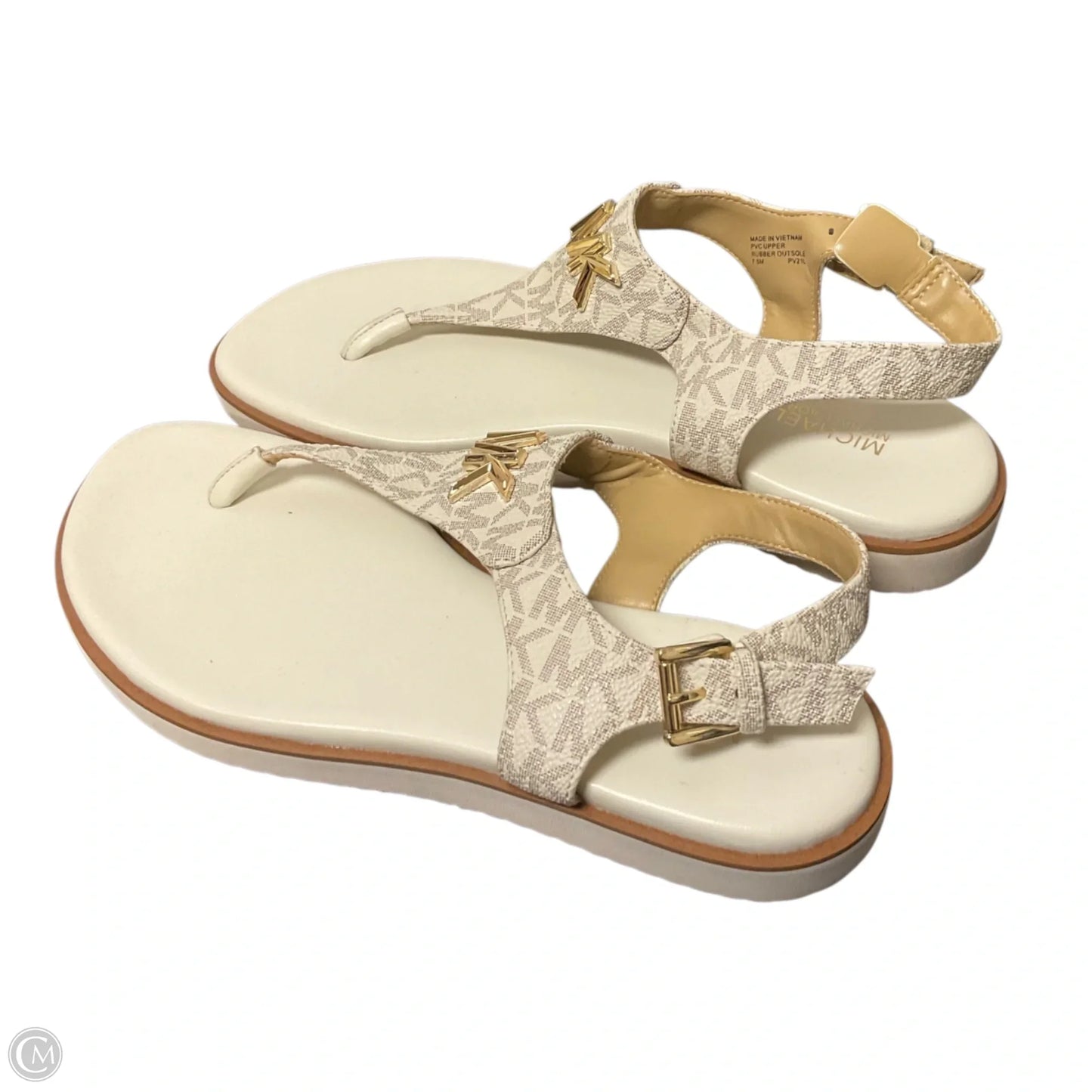 Sandals Designer By Michael Kors In White, Size: 7.5