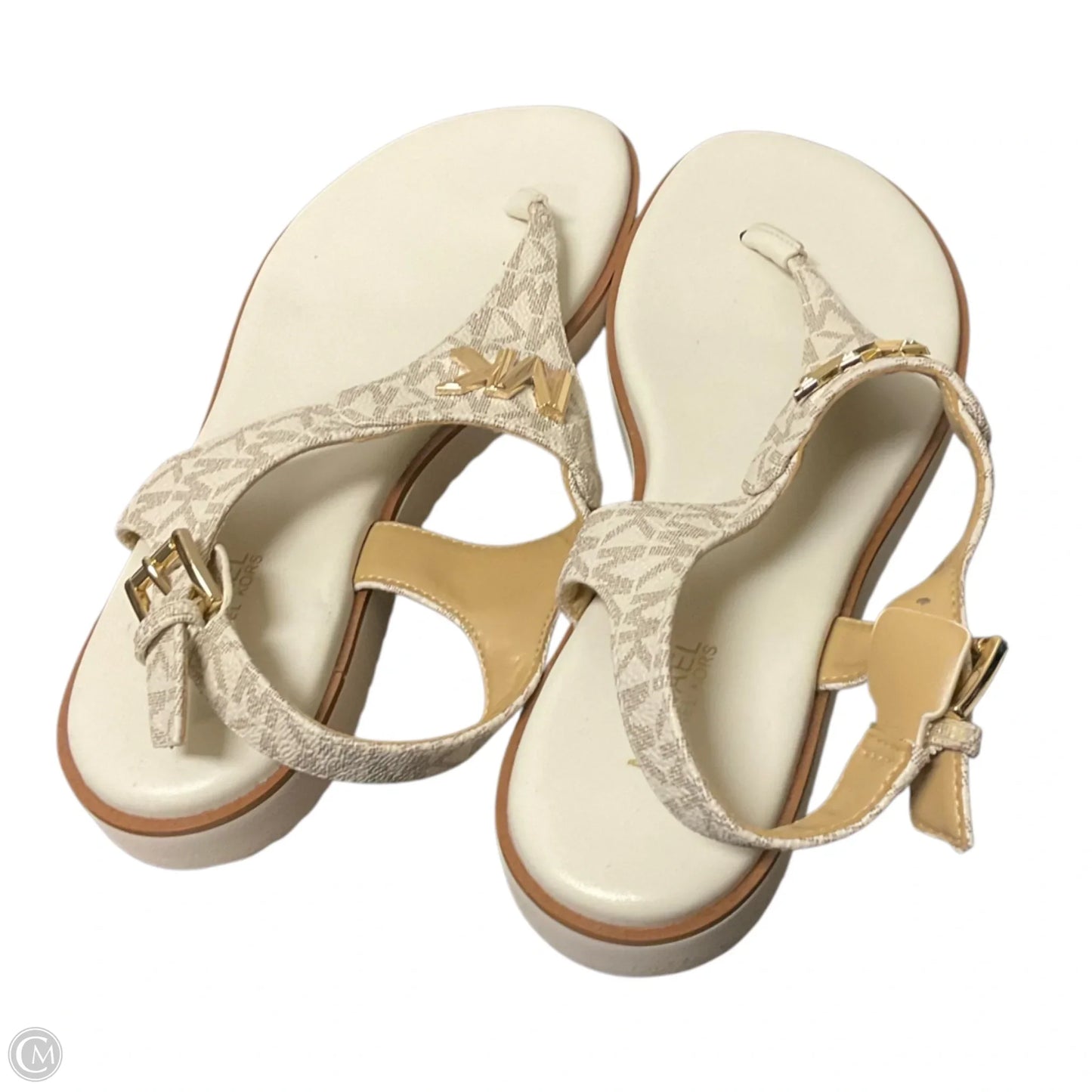 Sandals Designer By Michael Kors In White, Size: 7.5
