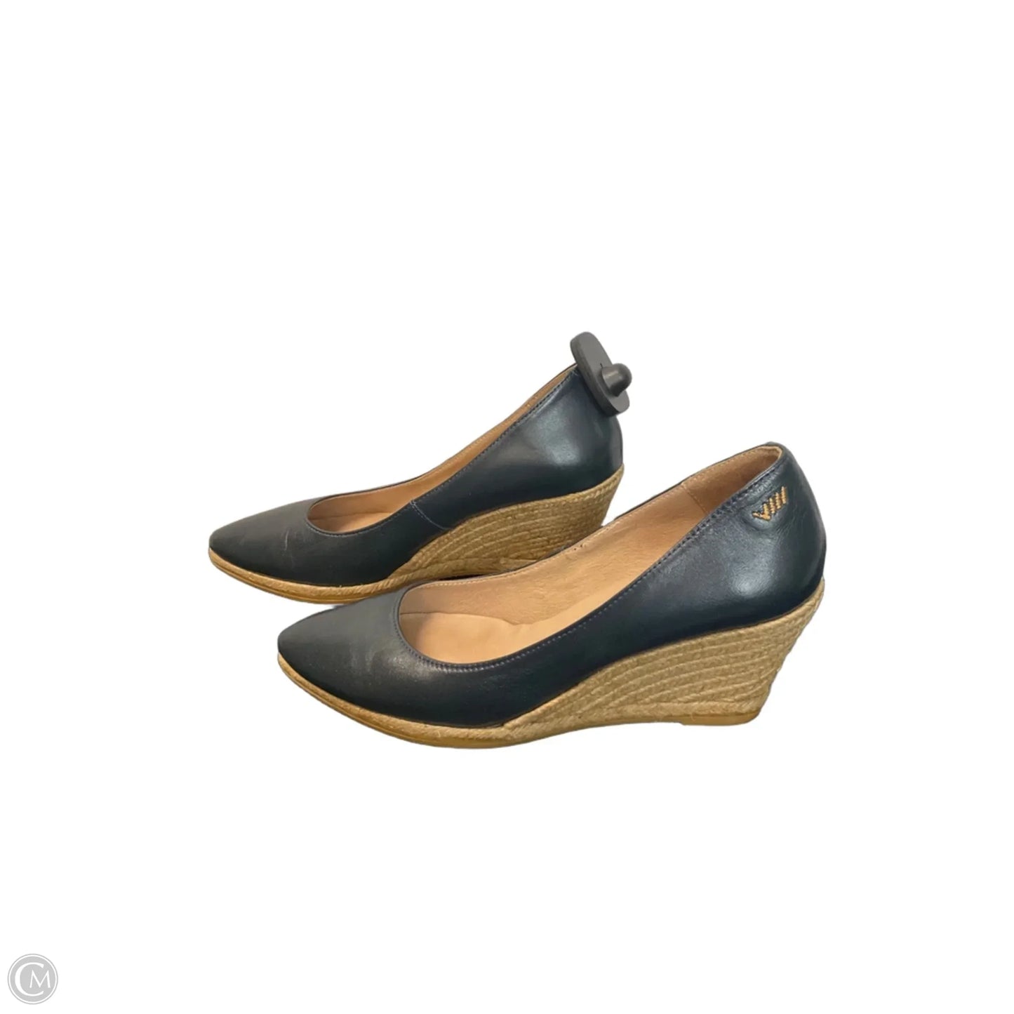 Shoes Heels Wedge By Cmc In Navy, Size: 8.5