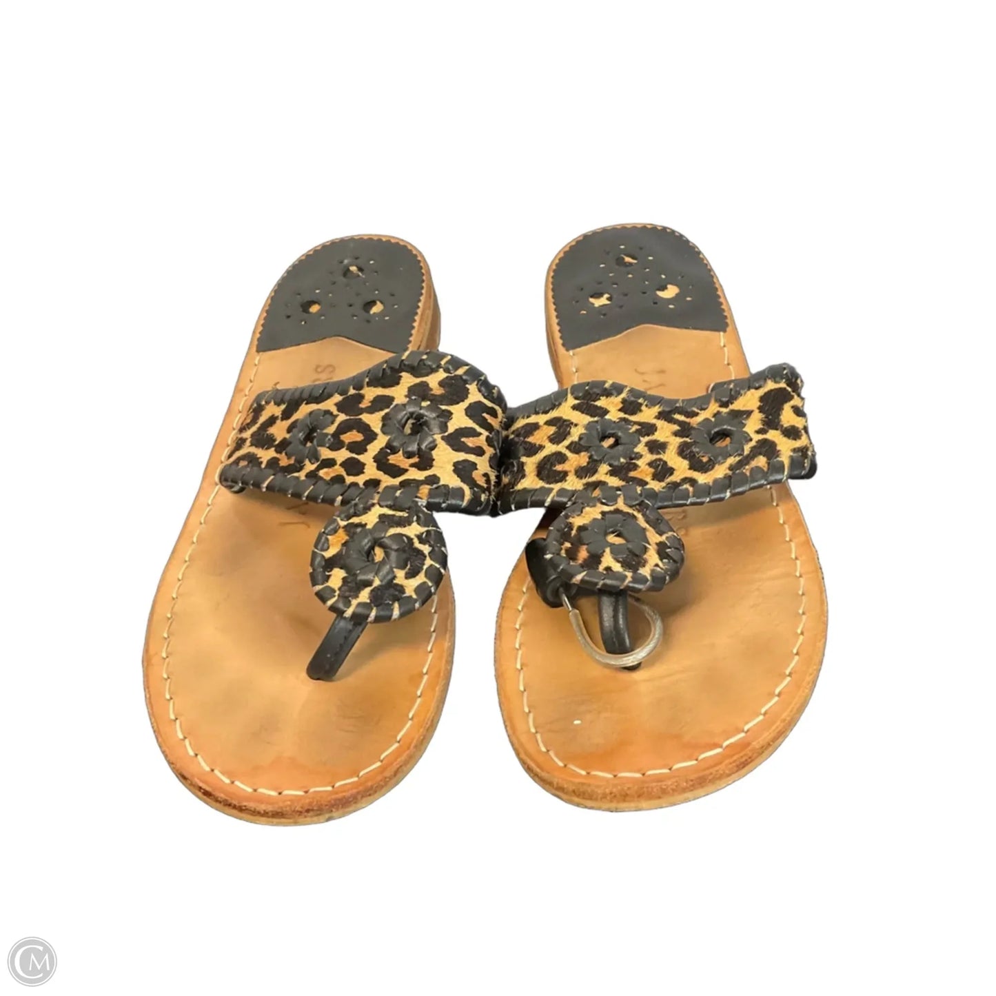 Sandals Flip Flops By Jack Rogers In Animal Print, Size: 7.5