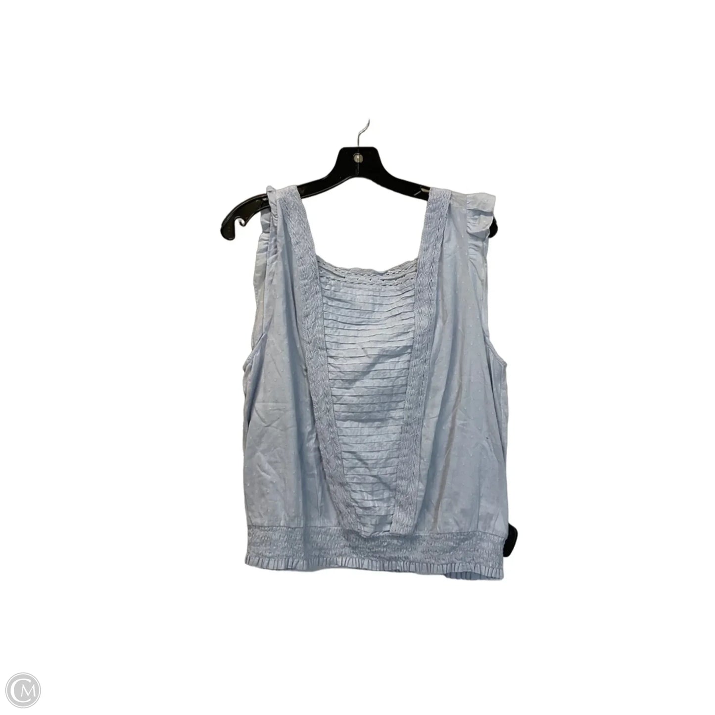 Top Sleeveless By Lucky Brand In Blue, Size: Xl