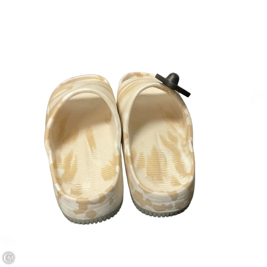 Sandals Flats By Nike In Cream, Size: 8