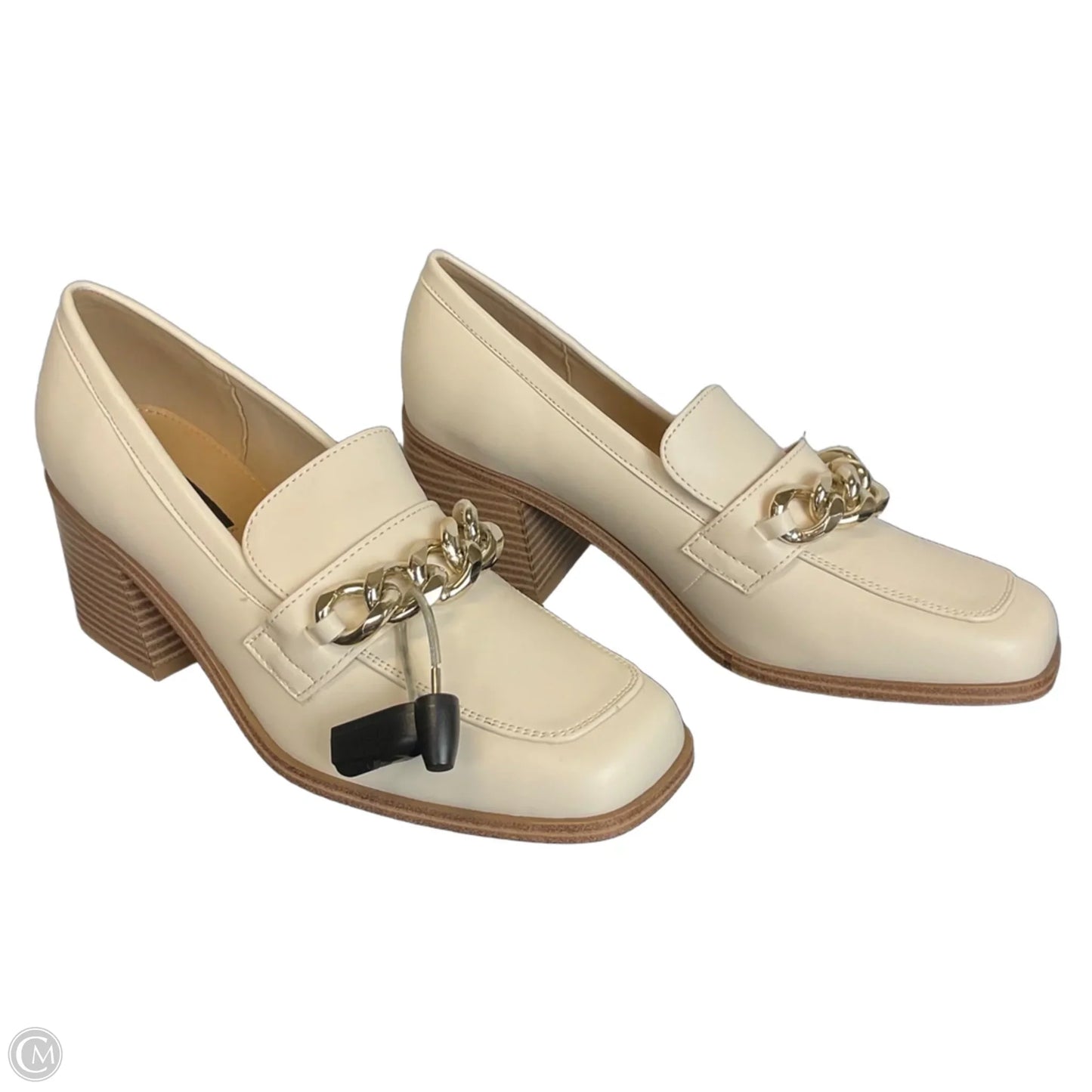Shoes Heels Block By Nine West In Cream, Size: 9