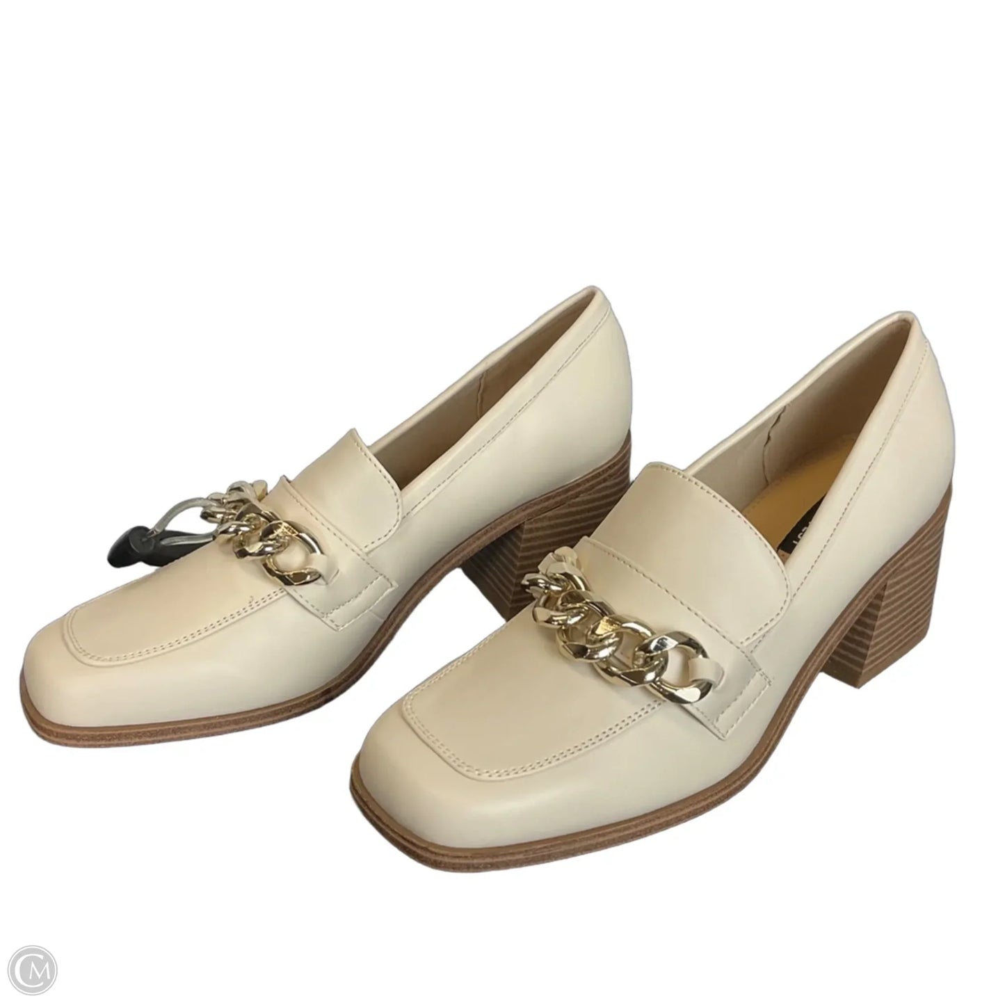 Shoes Heels Block By Nine West In Cream, Size: 9
