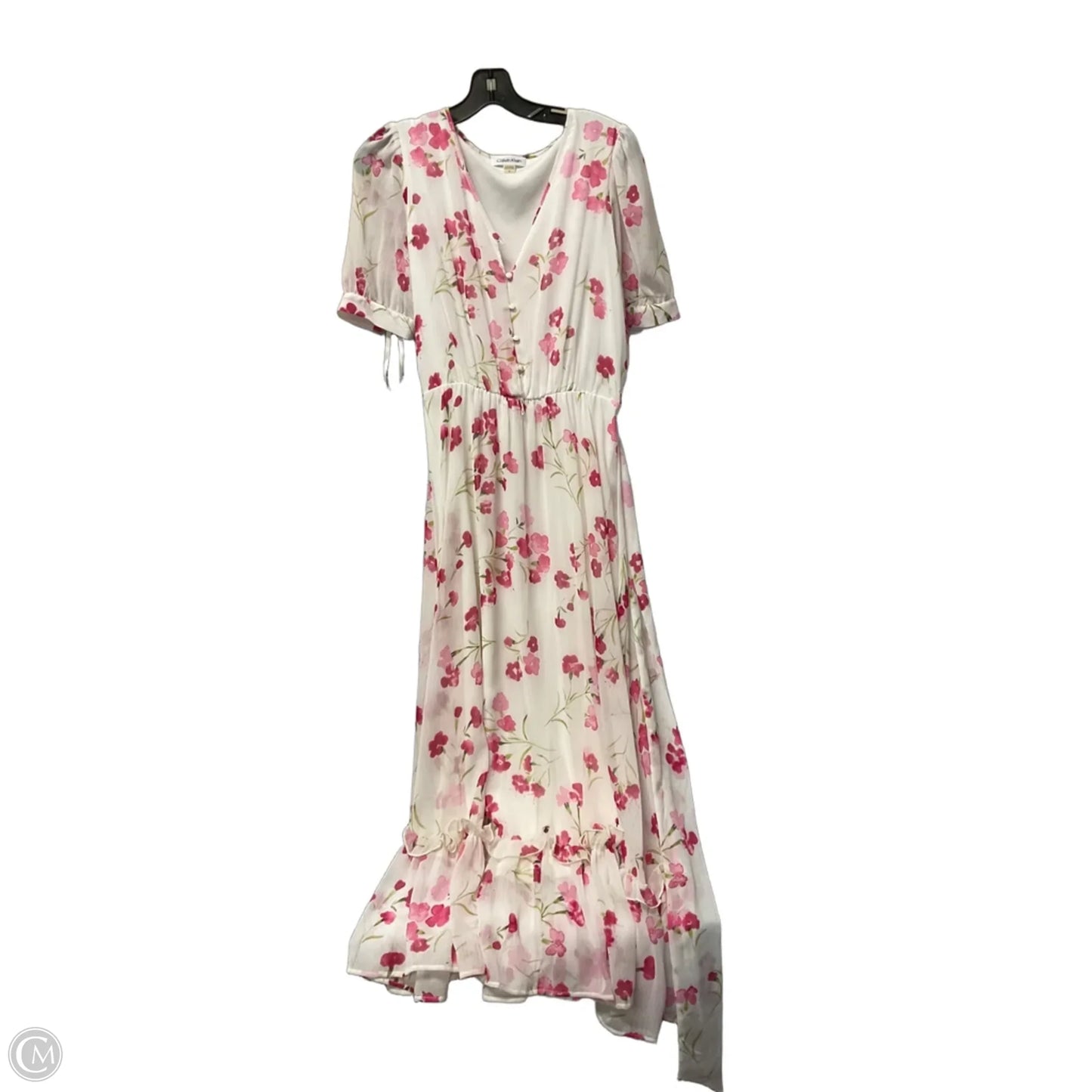Dress Casual Maxi By Calvin Klein In Floral Print, Size: S